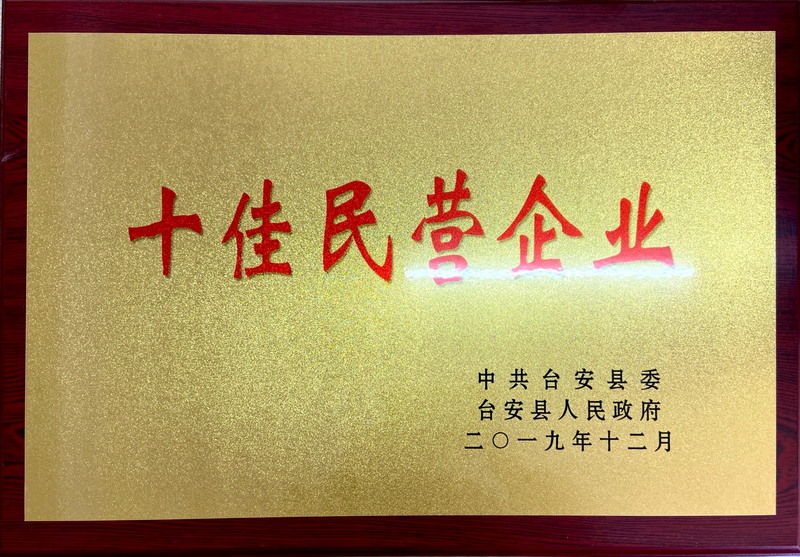 十佳民營企業(yè)2019
